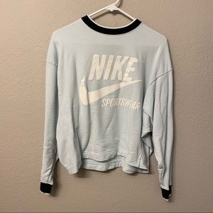 Baby blue Nike pullover